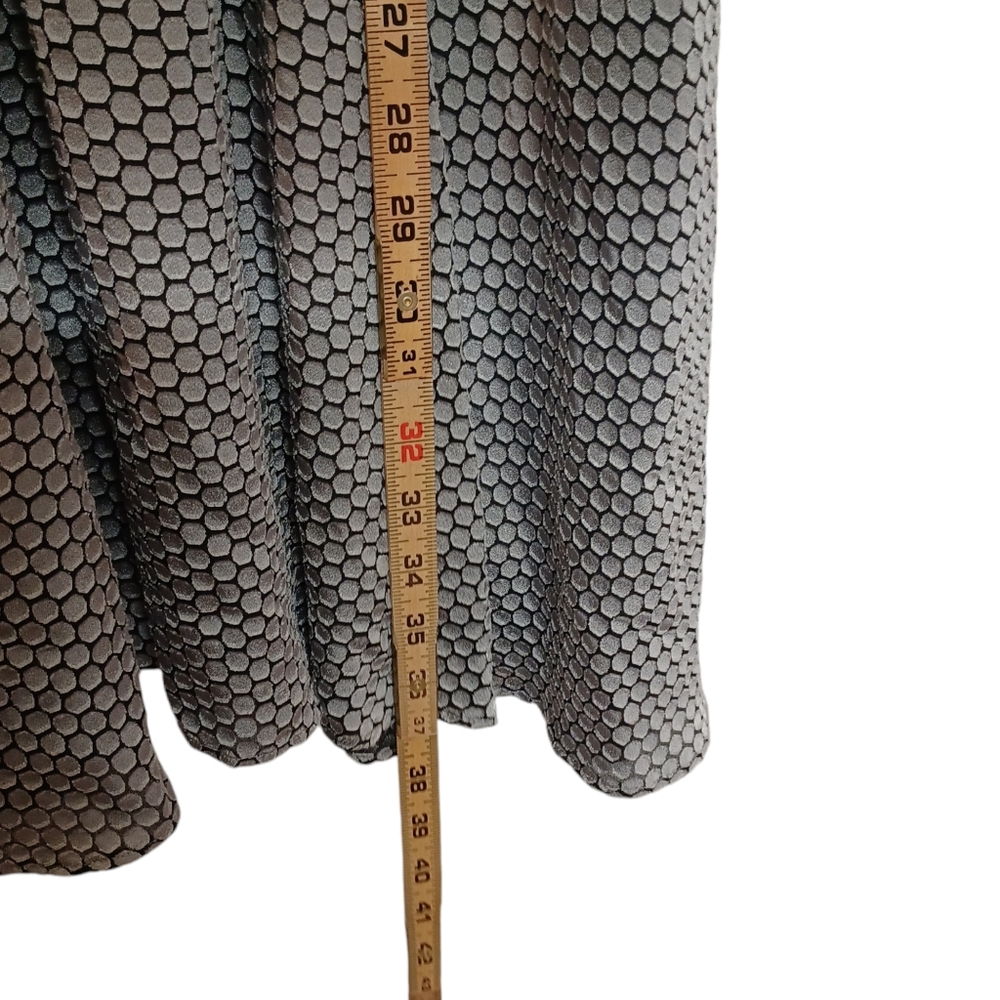 BANANA REPUBLIC Gray Geometric Polka Dot Print Sleeveless Mini Dress 2 X-Small - Picture 8 of 9